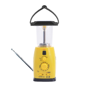 lantern with radio and horn speaker