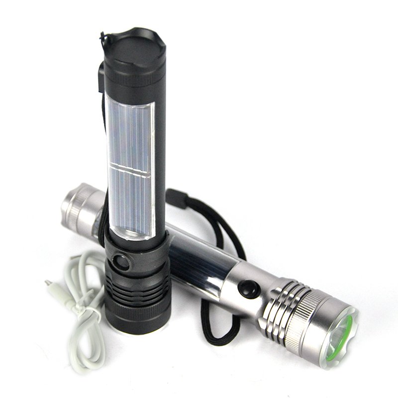 GM10024+1LEDaluminum Solar high lumen flashlight