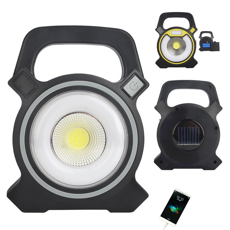GM10475 2-In-1-Cob-Abs-Portable-Solar Rechargeable Outdoor Camping Lights