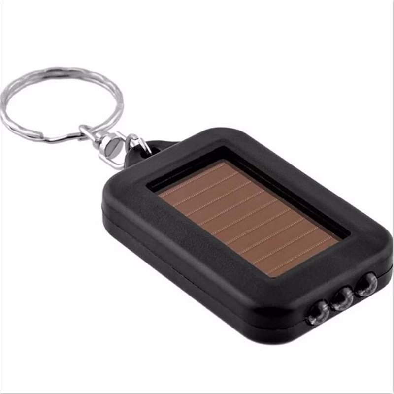 GM10637A+Solar mini 3LED keychain flashlight