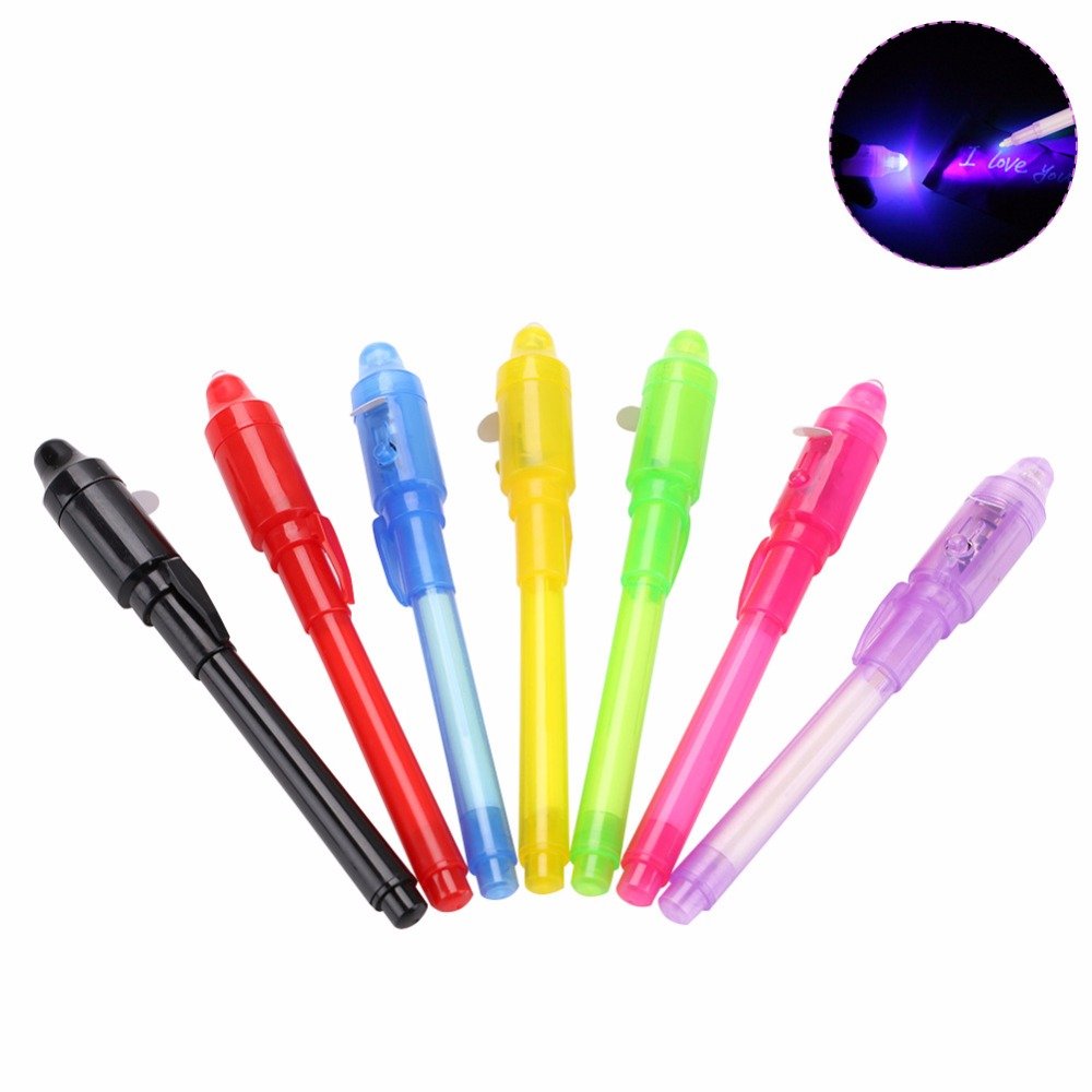 GM11138+Multi-function Invisible Ink Pen UV Flashlight UV Lamp Torch Pen Flashlight