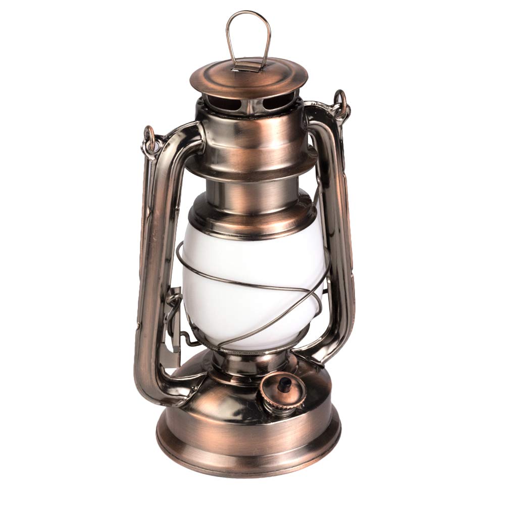 GM11217 Outdoor-Portable-Antique-Copper-Hanging-Battery-Operated Lanterns