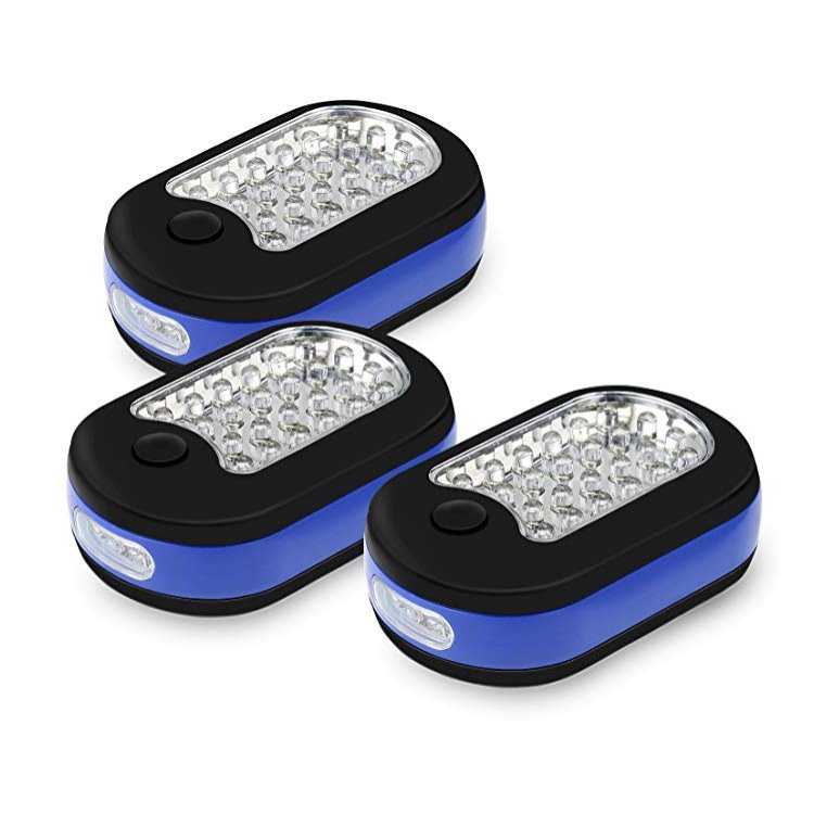 GM10001 3AA battery powered emergency 24+3 auto led cordless work lights