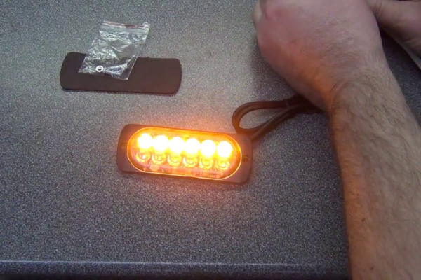 Amber LED Strobe Light