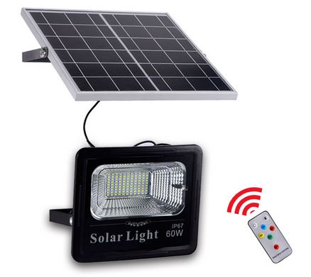 Solar flood light with remote controler