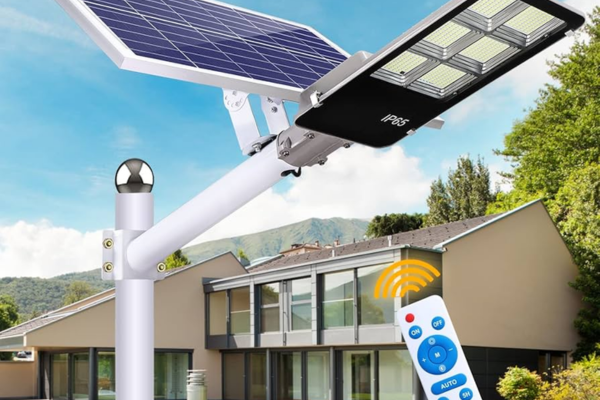 Yard Using LED Solar Powered Floodlight